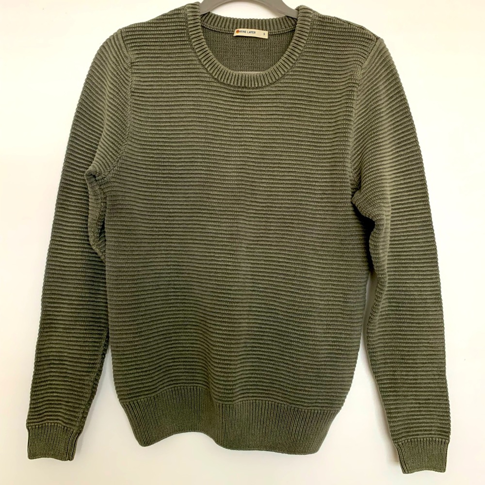 Cotton Knit Crewneck Sweater